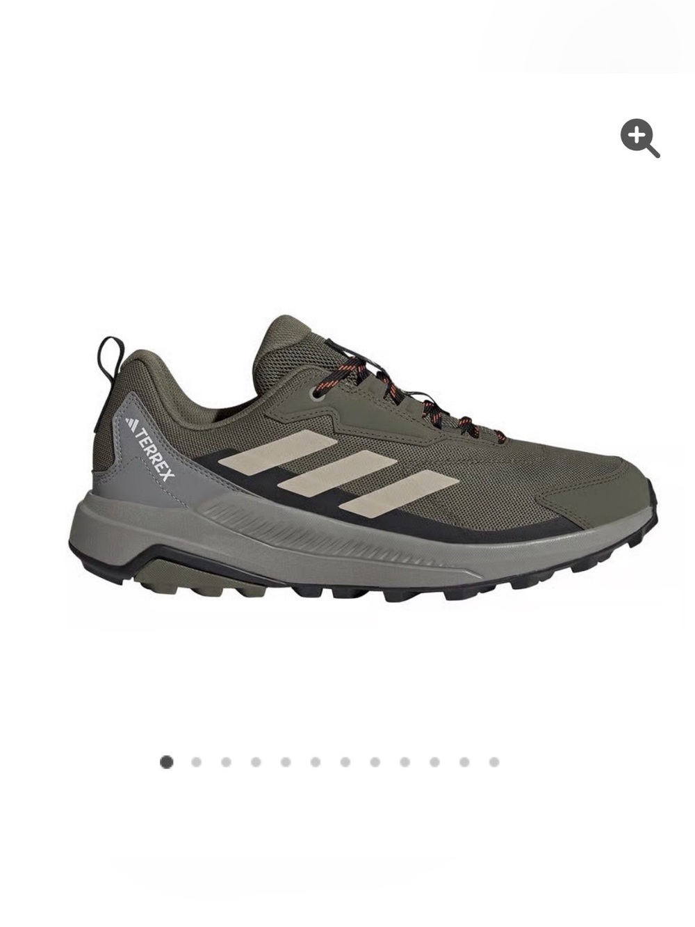 adidas Terrex Traxion Men's Olive Green Trail Sneakers with Cream Accents